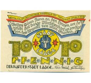 10 пфеннигов 1921 года Германия — Хайлигендамм (Нотгельд) — Фото №2