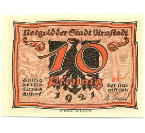 10 пфеннигов 1921 года Германия — Арнштадт (Нотгельд) — Фото №1