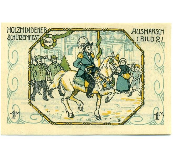 Банкнота 1 марка 1922 года Германия — Хольцминден (Нотгельд) (Артикул: K10-12249) — Фото №2