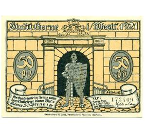 50 пфеннигов 1921 года Германия — Шмидеберг (Нотгельд) — Фото №1