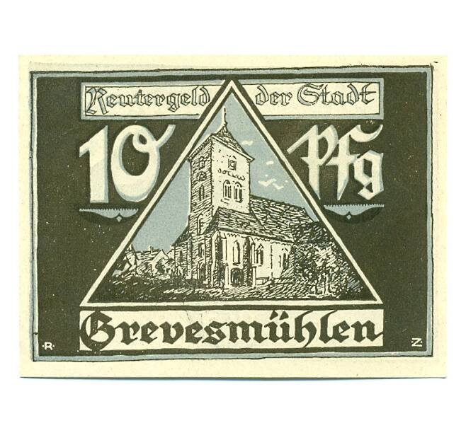 Банкнота 10 пфеннигов 1922 года Германия — Гревесмюлен (Нотгельд) (Артикул: K10-12272) — Фото №2