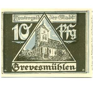 10 пфеннигов 1922 года Германия — Гревесмюлен (Нотгельд) — Фото №2