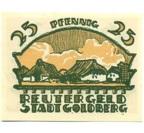 25 пфеннигов 1921 года Германия — Гольдберг (Нотгельд) — Фото №1