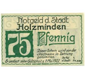 75 пфеннигов 1921 года Германия — Хольцминден (Нотгельд) — Фото №2