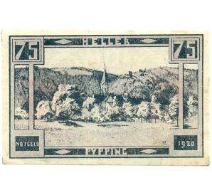 75 геллеров 1920 года Австрия — община Пуппинг (Нотгельд) — Фото №1