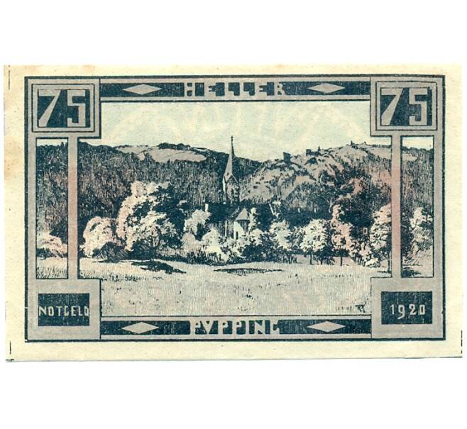 Банкнота 75 геллеров 1920 года Австрия — община Пуппинг (Нотгельд) (Артикул: B2-16131) — Фото №1