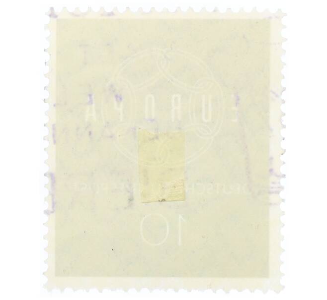 Почтовая марка 10 пфеннигов 1959 года Западная Германия (ФРГ) «Европейская конференция администраций почтовых служб и служб связи CEPT — Цепь» (Артикул: T11-35331) — Фото №2