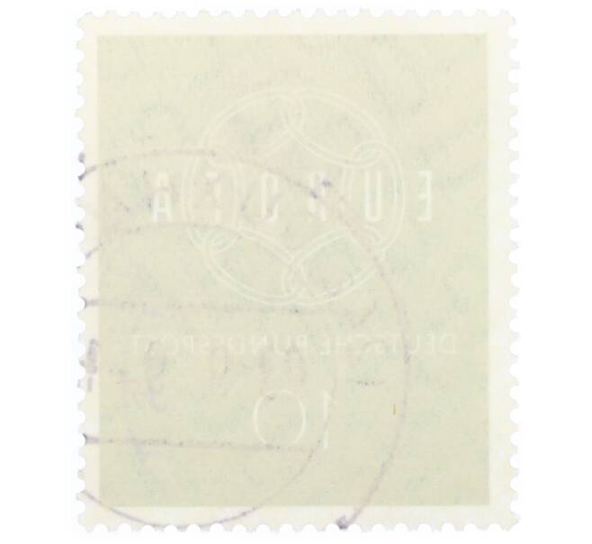 Почтовая марка 10 пфеннигов 1959 года Западная Германия (ФРГ) «Европейская конференция администраций почтовых служб и служб связи CEPT — Цепь» (Артикул: T11-35335) — Фото №2