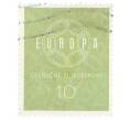 Почтовая марка 10 пфеннигов 1959 года Западная Германия (ФРГ) «Европейская конференция администраций почтовых служб и служб связи CEPT — Цепь» (Артикул: T11-35336) — Фото №1
