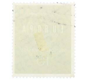 Почтовая марка 10 пфеннигов 1959 года Западная Германия (ФРГ) «Европейская конференция администраций почтовых служб и служб связи CEPT — Цепь»