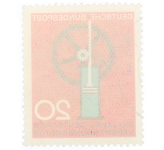Почтовая марка 20 пфеннигов 1964 года Западная Германия (ФРГ) «Научные юбилеи — 100 лет газовому двигателю» (Артикул: T11-35352) — Фото №2