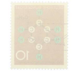 Почтовая марка 20 пфеннигов 1964 года Западная Германия (ФРГ) «Научные юбилеи — 100 лет формуле бензола» — Фото №2