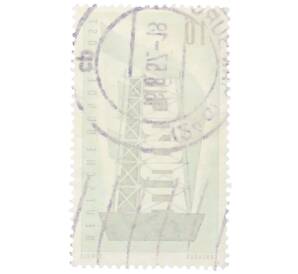 Почтовая марка 10 пфеннигов 1956 года Западная Германия (ФРГ) «Европейская конференция администраций почтовых служб и служб связи CEPT — Восстанавление Европы»