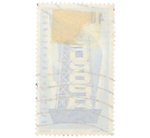 Почтовая марка 40 пфеннигов 1956 года Западная Германия (ФРГ) «Европейская конференция администраций почтовых служб и служб связи CEPT — Восстанавление Европы» — Фото №2