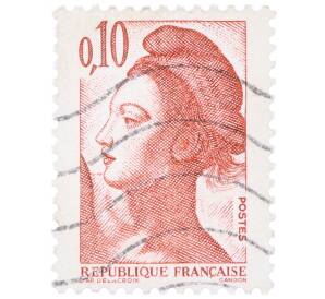 Почтовая марка 0.1 франка 1982 года Франция «Свобода» — Фото №1