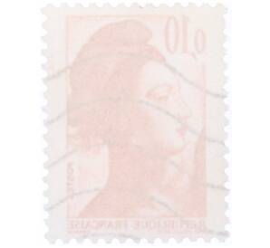 Почтовая марка 0.1 франка 1982 года Франция «Свобода» — Фото №2