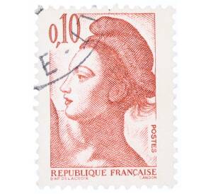 Почтовая марка 0.1 франка 1982 года Франция «Свобода» — Фото №1