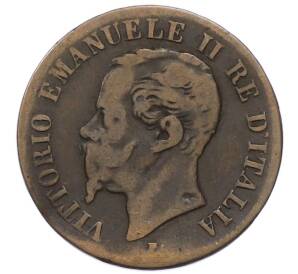 2 чентезимо 1862 года Италия — Фото №2