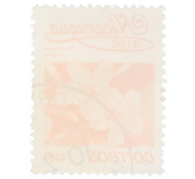 Почтовая марка 1 кордоба 1983 года Никарагуа «Плюмерия красная» (Артикул: T11-35433) — Фото №2