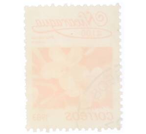 Почтовая марка 1 кордоба 1983 года Никарагуа «Плюмерия красная» — Фото №2