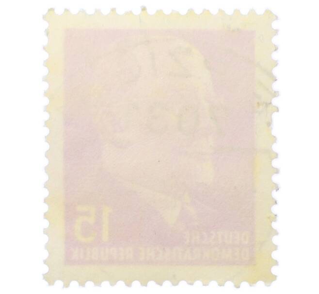 Почтовая марка 15 пфеннигов 1969 года Восточная Германия (ГДР) «Вальтер Эрнст Пауль Ульбрихт» (Артикул: T11-35441) — Фото №2