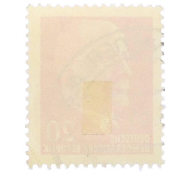 Почтовая марка 20 пфеннигов 1961 года Восточная Германия (ГДР) «Вальтер Эрнст Пауль Ульбрихт» (Артикул: T11-35443) — Фото №2