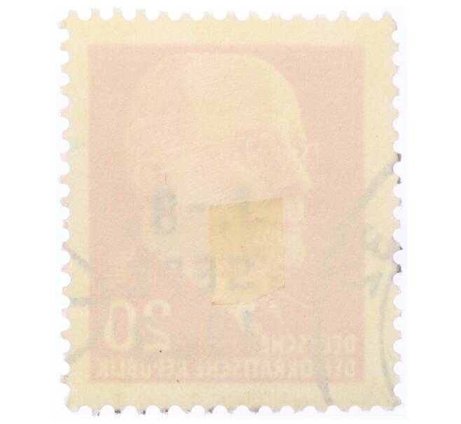 Почтовая марка 20 пфеннигов 1961 года Восточная Германия (ГДР) «Вальтер Эрнст Пауль Ульбрихт» (Артикул: T11-35445) — Фото №2