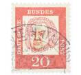 Почтовая марка 20 пфеннигов 1961 года Западная Германия (ФРГ) «Выдающиеся немцы — Иоганн Себастьян Бах» (Артикул: T11-35460) — Фото №1