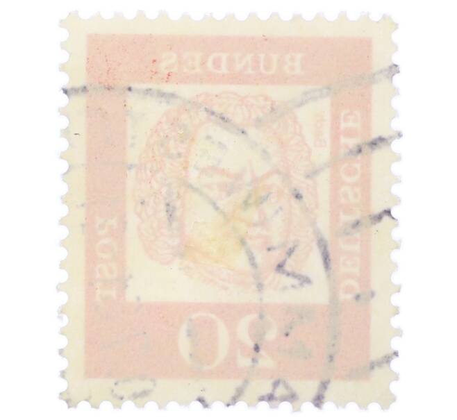 Почтовая марка 20 пфеннигов 1961 года Западная Германия (ФРГ) «Выдающиеся немцы — Иоганн Себастьян Бах» (Артикул: T11-35469) — Фото №2