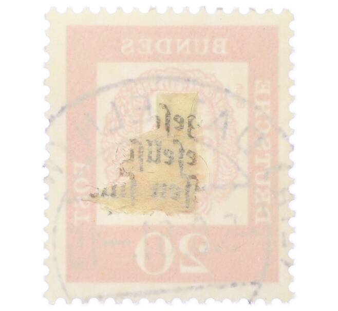 Почтовая марка 20 пфеннигов 1961 года Западная Германия (ФРГ) «Выдающиеся немцы — Иоганн Себастьян Бах» (Артикул: T11-35471) — Фото №2