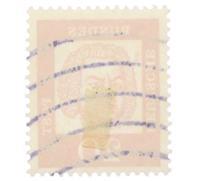 Почтовая марка 20 пфеннигов 1961 года Западная Германия (ФРГ) «Выдающиеся немцы — Иоганн Себастьян Бах» (Артикул: T11-35484) — Фото №2