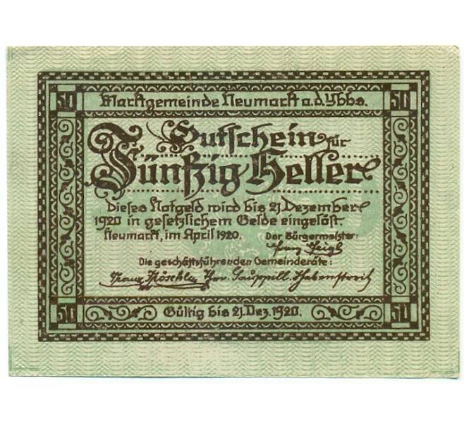 Банкнота 50 геллеров 1920 года Австрия — Ноймаркт-на-Ибсе (Нотгельд) (Артикул: B2-16212) — Фото №1
