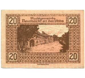 20 геллеров 1920 года Австрия — Ноймаркт-на-Ибсе (Нотгельд)