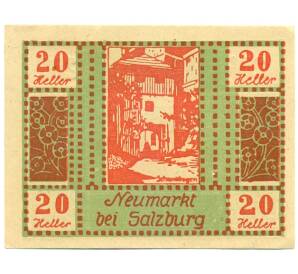 20 геллеров 1920 года Австрия — Ноймаркт-ам-Валлерзее (Нотгельд)
