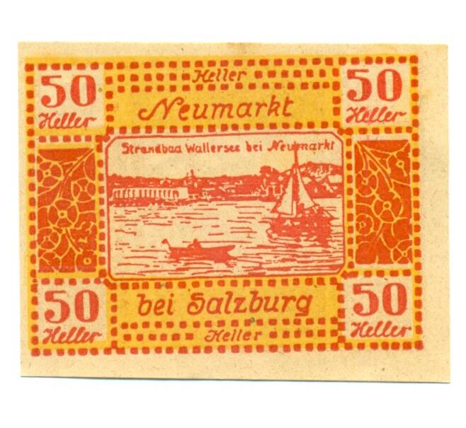 Банкнота 50 геллеров 1920 года Австрия — Ноймаркт-ам-Валлерзее (Нотгельд) (Артикул: B2-16222) — Фото №1