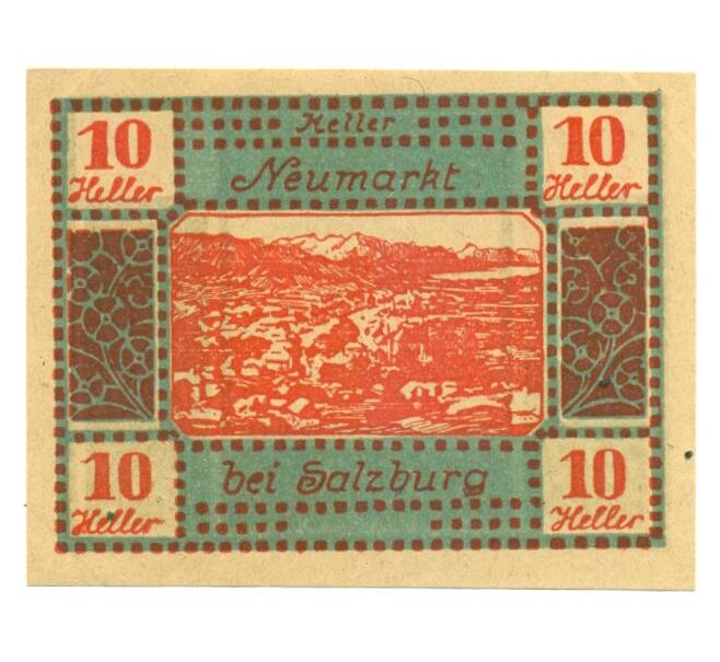 Банкнота 10 геллеров 1920 года Австрия — Ноймаркт-ам-Валлерзее (Нотгельд) (Артикул: B2-16225) — Фото №1