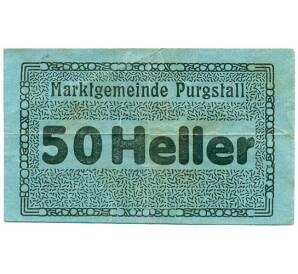 50 геллеров 1920 года Австрия — Пургсталль (Нотгельд) — Фото №1