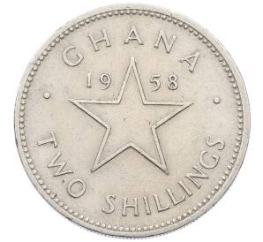 2 шиллинга 1958 года Гана — Фото №1