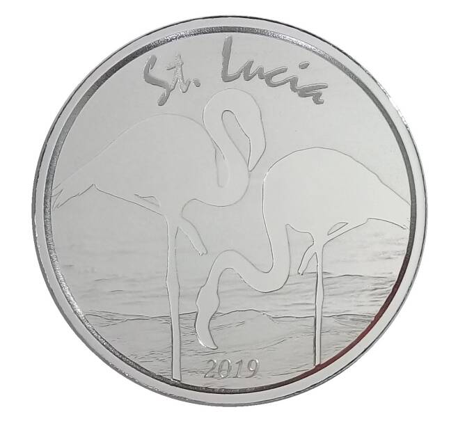 Монета 2 доллара 2019 года Восточные Карибы — Сент-Люсия (Артикул M2-34356)