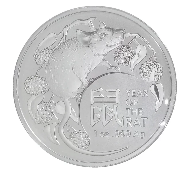 Монета 1 доллар 2020 года Австралия — Год крысы (Артикул M2-34359)