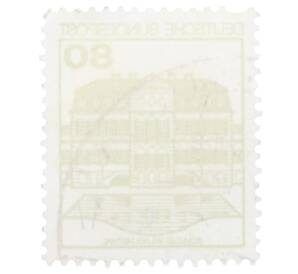 Почтовая марка 80 пфеннигов 1982 года Западная Германия (ФРГ) «Крепости и замки — Вильгельмсталь»