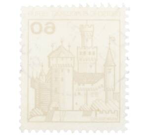 Почтовая марка 60 пфеннигов 1977 года Западная Германия (ФРГ) «Крепости и замки — Марксбург»