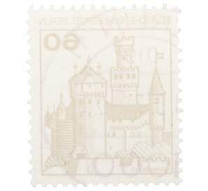Почтовая марка 60 пфеннигов 1977 года Западная Германия (ФРГ) «Крепости и замки — Марксбург»