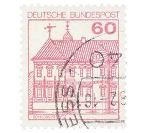 Почтовая марка 60 пфеннигов 1979 года Западная Германия (ФРГ) «Крепости и замки — Райдт» — Фото №1