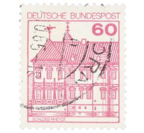 Почтовая марка 60 пфеннигов 1979 года Западная Германия (ФРГ) «Крепости и замки — Райдт» — Фото №1