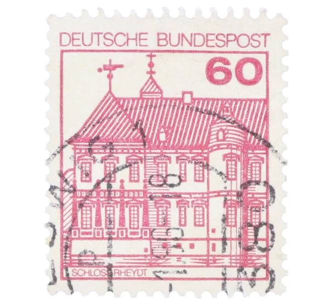 Почтовая марка 60 пфеннигов 1979 года Западная Германия (ФРГ) «Крепости и замки — Райдт» (Артикул: T11-35520) — Фото №1