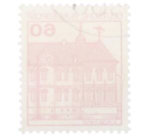 Почтовая марка 60 пфеннигов 1979 года Западная Германия (ФРГ) «Крепости и замки — Райдт» — Фото №2