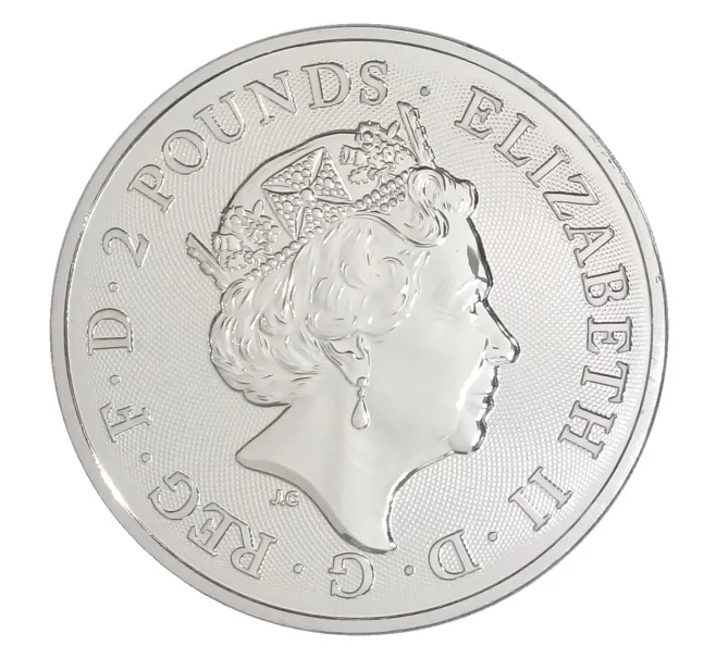 Монета 2 фунта 2020 года Великобритания — Королевский герб (Артикул M2-34364)