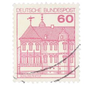 Почтовая марка 60 пфеннигов 1979 года Западная Германия (ФРГ) «Крепости и замки — Райдт» — Фото №1