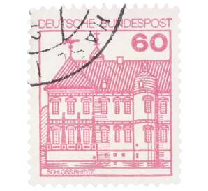 Почтовая марка 60 пфеннигов 1979 года Западная Германия (ФРГ) «Крепости и замки — Райдт» — Фото №1
